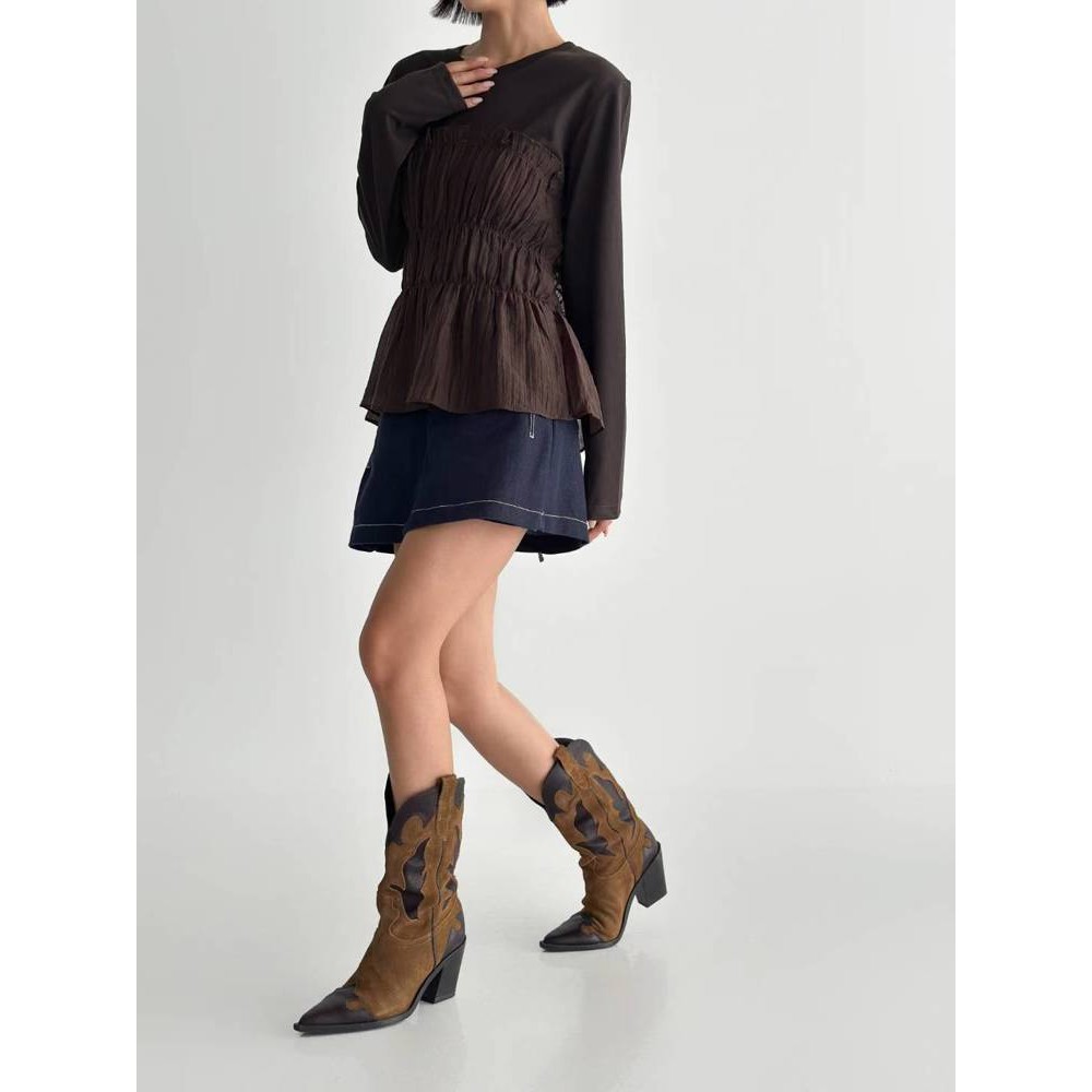 九1105韩国东大门t恤区ILLO-8689569冬季档口正品清新休闲高档 - 图1