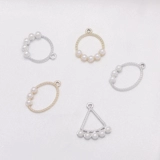 Серьги с аксессуарами, подвеска из жемчуга, аксессуар, набор материалов, «сделай сам», в корейском стиле