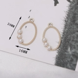 Серьги с аксессуарами, подвеска из жемчуга, аксессуар, набор материалов, «сделай сам», в корейском стиле