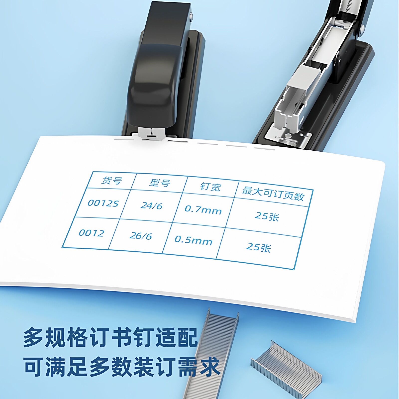 Deli conventional stapler is universal, labor-saving and cost-effective