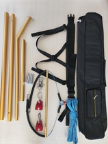 Figure skating boom three-section button connection can be combined long and short bar convenient to use