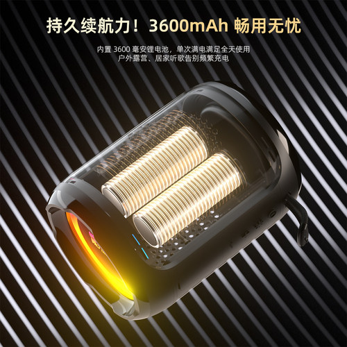 罗玛猫无线蓝牙音箱大功率防水大音量低音炮双喇叭3D环绕户外便携 - 图1