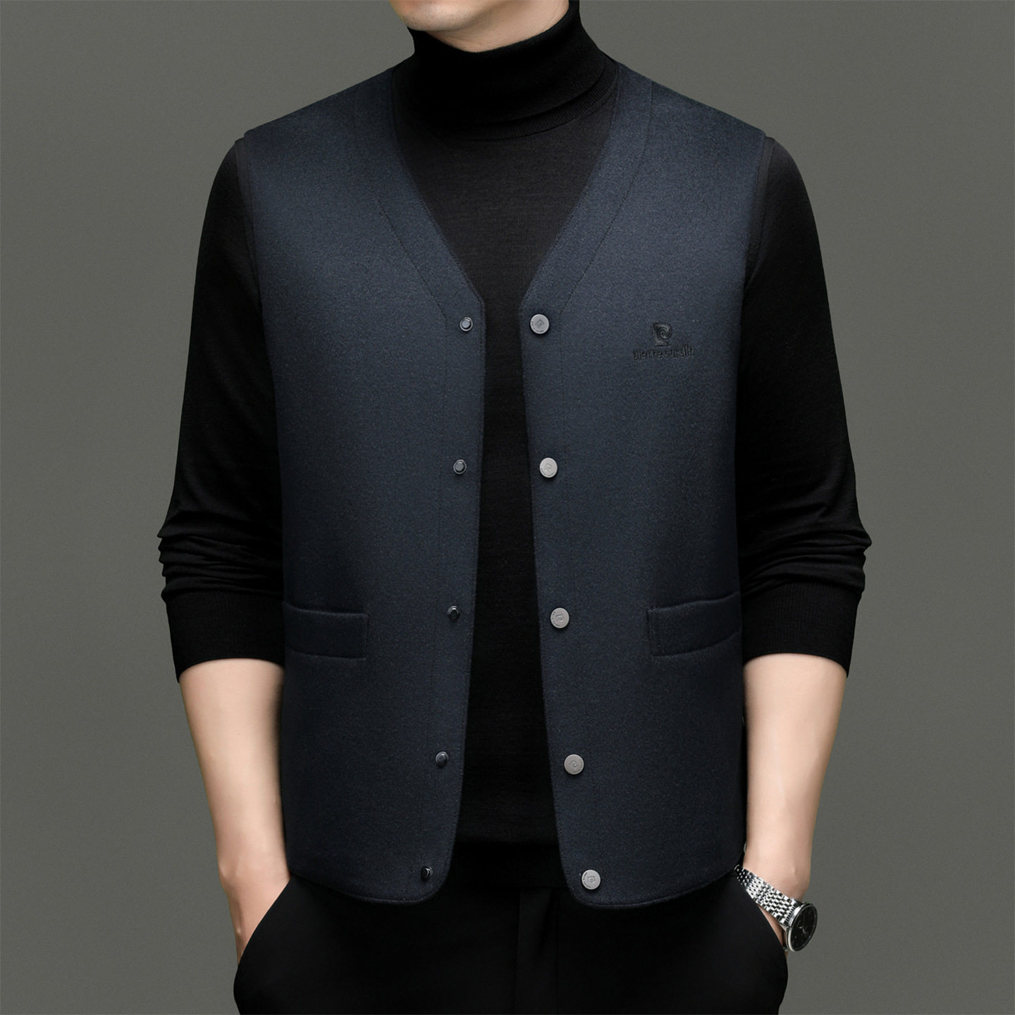 恒源祥羊毛羽绒马甲男士秋冬连帽无袖背心坎肩外套保暖加厚白鸭绒,淘宝优惠券,粉丝福利购,淘宝优惠卷