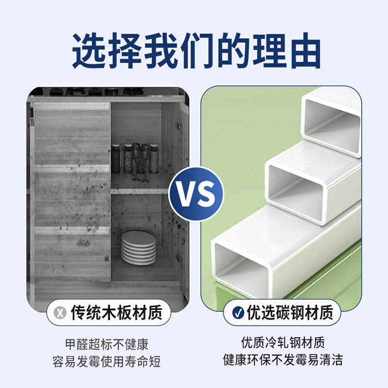 家用落地厨房置物架多层多功能微波炉烤箱收纳架橱柜货架钢制架子