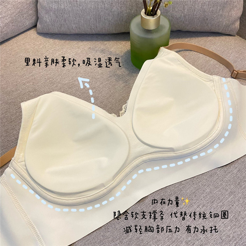 法式轻奢养护聚拢上托收副乳文胸 幔淑葶文胸