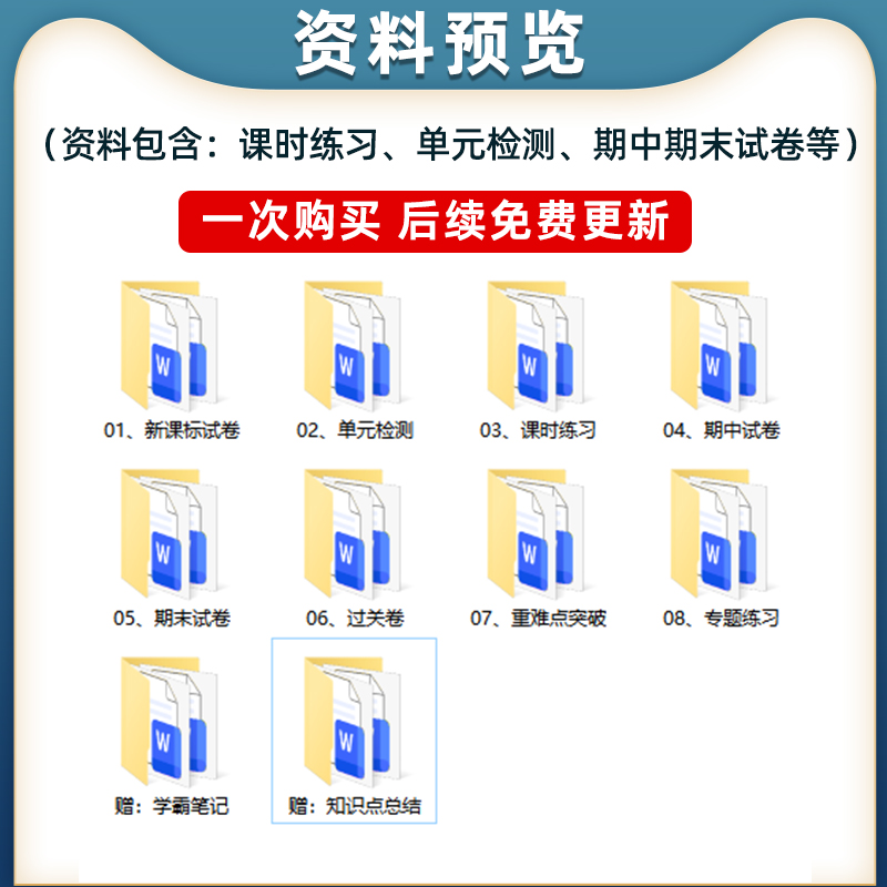 北师大版初中数学试题试卷七八九年级上册下册初一初二初三单元检测课时训练期中期末测试Word版习题知识点综合作业合集电子版资料 - 图0