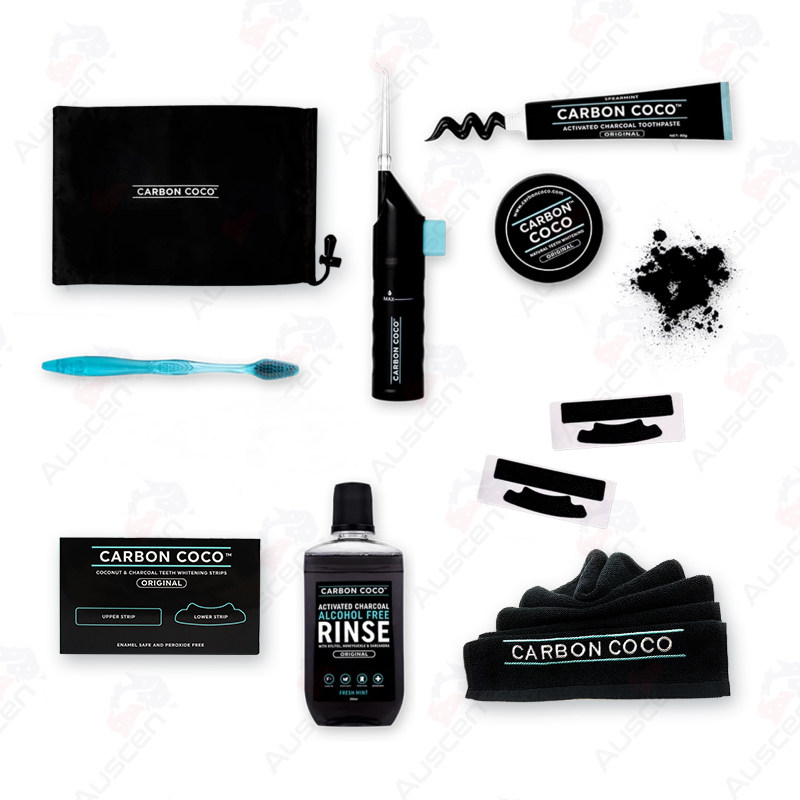 澳洲进口carbon coco牙粉水活性炭 carboncoco澳胜口腔护理套装
