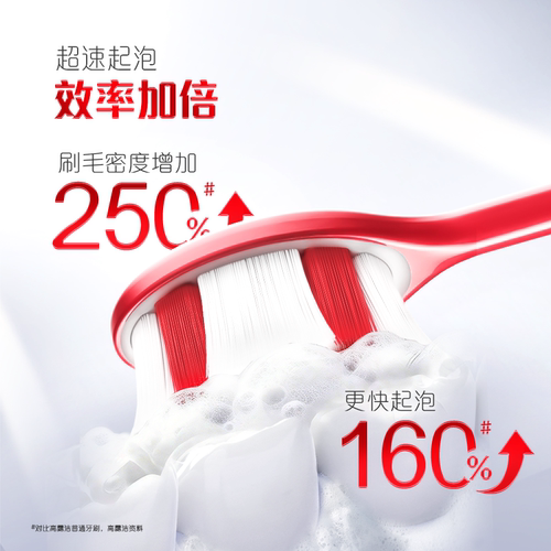 高露洁光感白强韧中毛牙刷美白抛光橡皮擦去咖啡茶渍高密深入清洁 - 图0