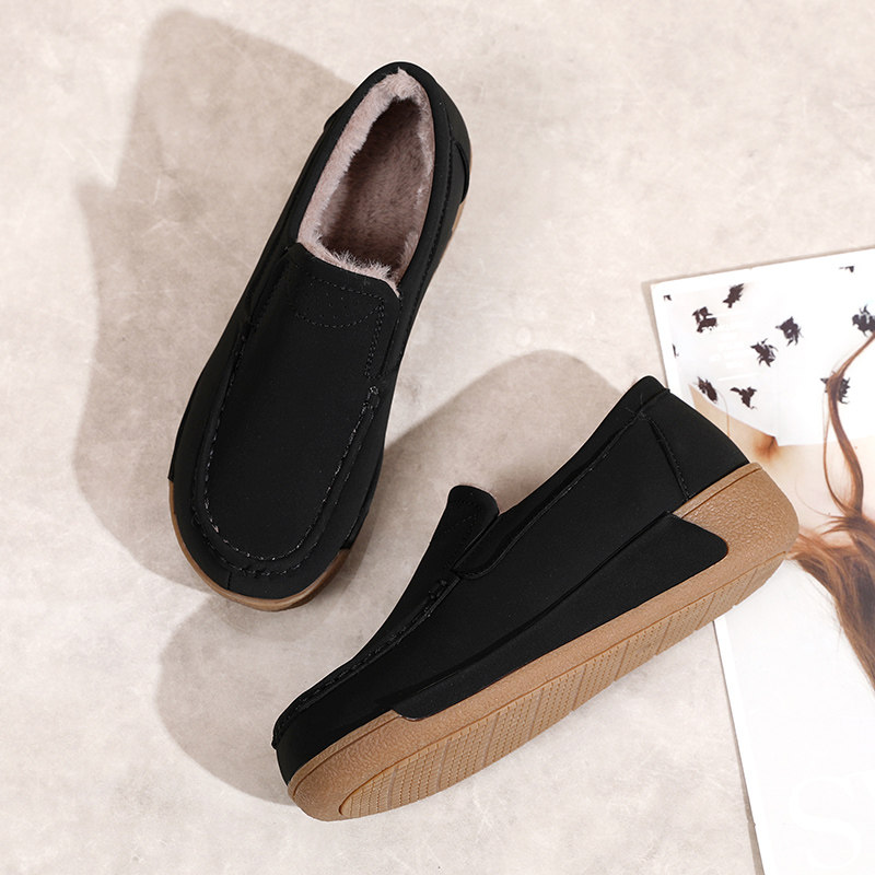 一脚蹬松糕鞋棉鞋女豆豆鞋加绒女鞋加棉保暖老北京布鞋棉鞋休闲,淘宝优惠券,粉丝福利购,淘宝优惠卷