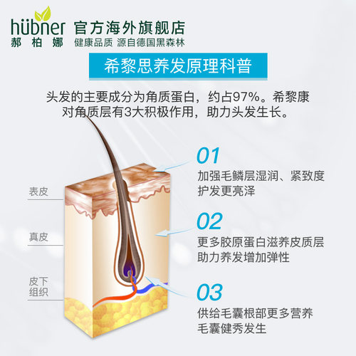 huebner德国希黎思水溶性硅素silicea口服液女性美容液养发护发 - 图1