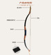 Black python pattern traditional bow and arrow archery scenic area entertainment outdoor