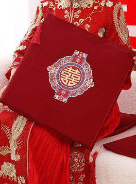 加厚敬茶跪垫婚礼红垫