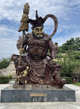 四大金刚摆件广目持国增长多闻四天王客厅佛堂办公室摆放佛像