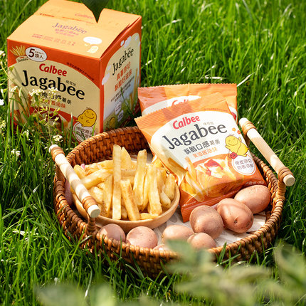 卡乐比佳可比薯条淡盐味黄油酱油味海苔味15g*36袋零食休闲小吃