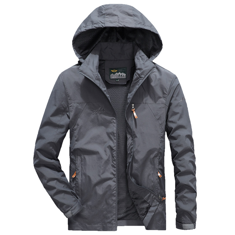 秋季中年男士户外休闲冲锋衣夹克 启猎夹克