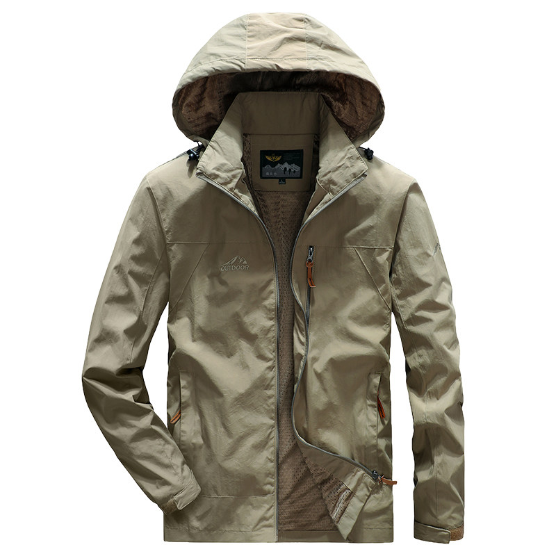 秋季中年男士户外休闲冲锋衣夹克 启猎夹克