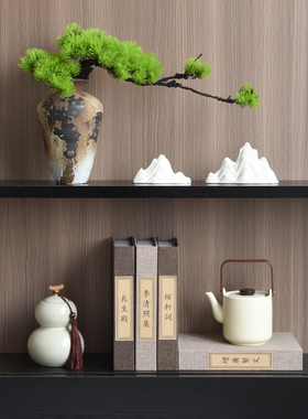 禅意茶室会所样板间软装饰品摆件