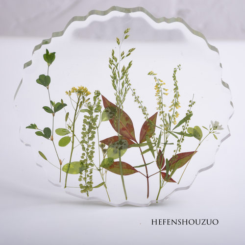 水晶ins滴胶杯垫模具手工diy创意制作工具真花AB胶杯垫硅胶模具 - 图2