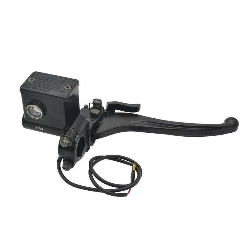 电动三轮车刹车泵前后左右碟刹上泵带驻车锁手刹油泵制动液压卡钳 - 图0