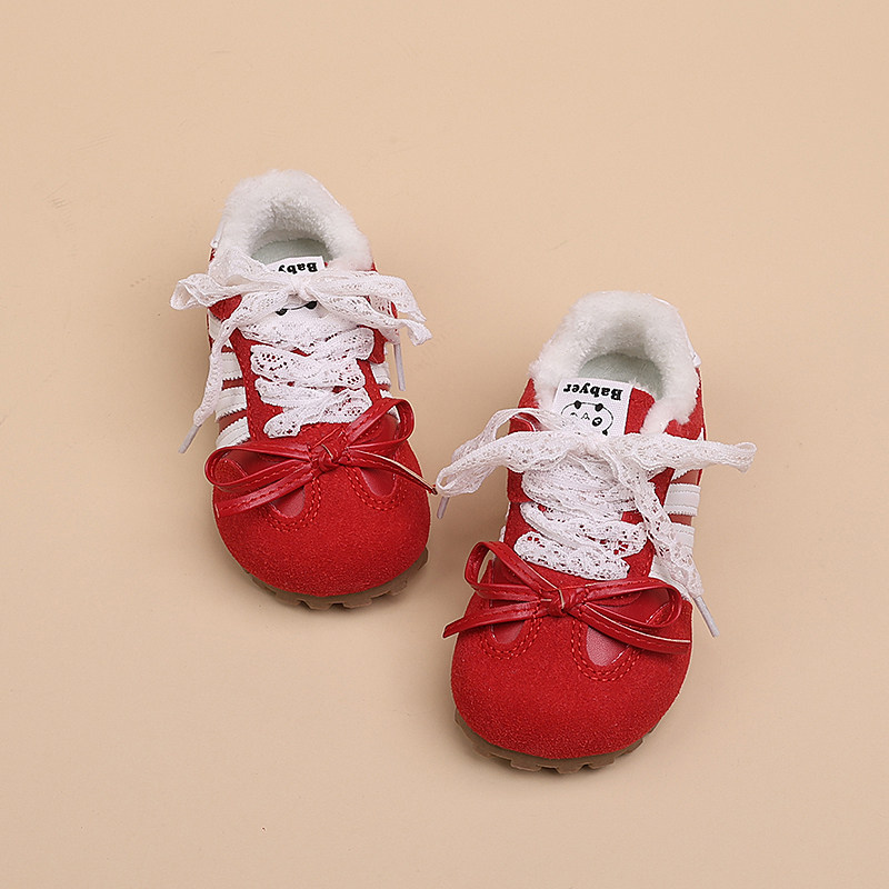 女童二棉板鞋2025冬季新款时尚休闲鞋女宝宝阿甘鞋蝴蝶结运动鞋潮,淘宝优惠券,粉丝福利购,淘宝优惠卷