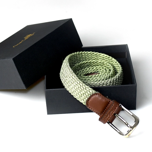 Эластичный дорожный плетеный ремень подходит для мужчин и женщин для отдыха