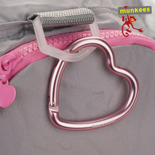 munkees爱心登山扣女包挂饰心形钥匙扣小挂件挂钩扣弹簧扣快挂