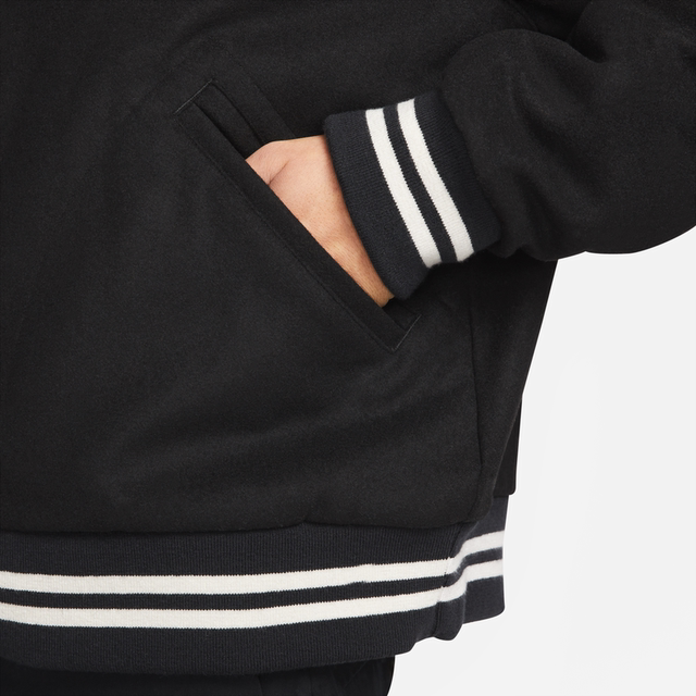 Nike Men's Athleisure Wool Baseball Jacket
