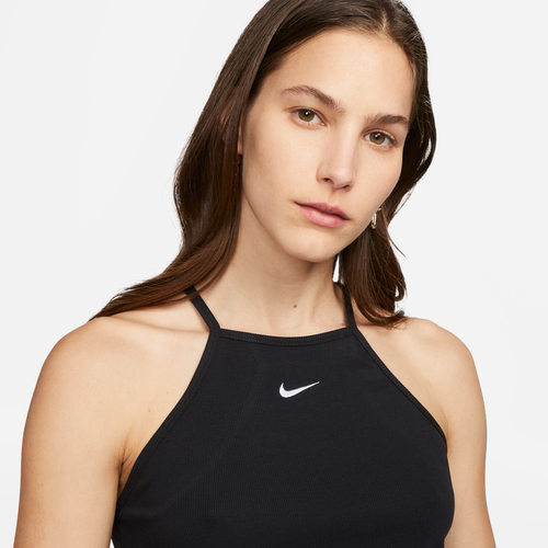 耐克/NIKE女子运动训练休闲小勾勾罗纹吊带背心DV7961-010-100-图1