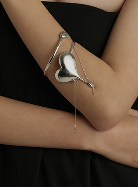 月亮百搭饰品原创设计风爱心手环