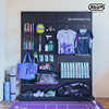 Hardware Girl Badminton racket storage equipment storage shelf shelf metal hole board accessories display wall