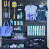 Hardware Girl Badminton racket storage equipment storage shelf shelf metal hole board accessories display wall