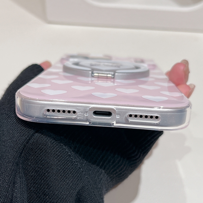 粉色爱心kitty猫折叠磁吸支架适用三星S25+/S24ultra手机壳Note20/S10e创意S22新款S23女A73新款S21fe防摔A55 - 图3
