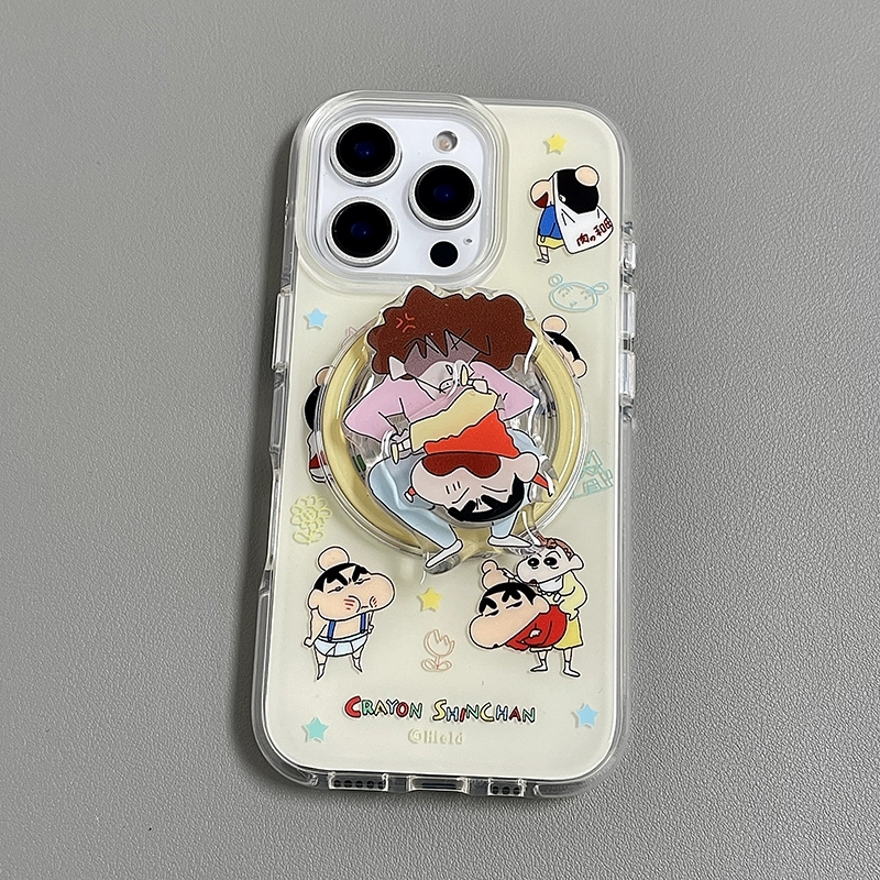 日系卡通美伢蜡笔小新磁吸支架适用Mate70PRO/60华为Nova14/13手机壳12pro/PURA80/70pro女P60防摔P50E畅享80 - 图2