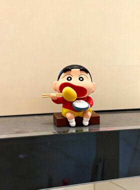 蜡笔小新桌面摆件客厅玄关电视柜可爱卡通装饰品创意解压小摆件