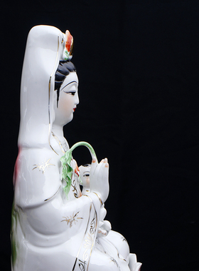 观音菩萨送子观音陶瓷中式