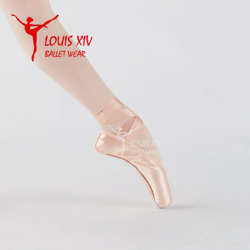 LOUIS XIV Sansha Duval系列专业芭蕾舞鞋足尖鞋初学者缎面练功鞋 - 图3