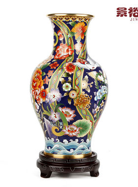 景泰蓝花瓶商务摆件张同禄工艺品