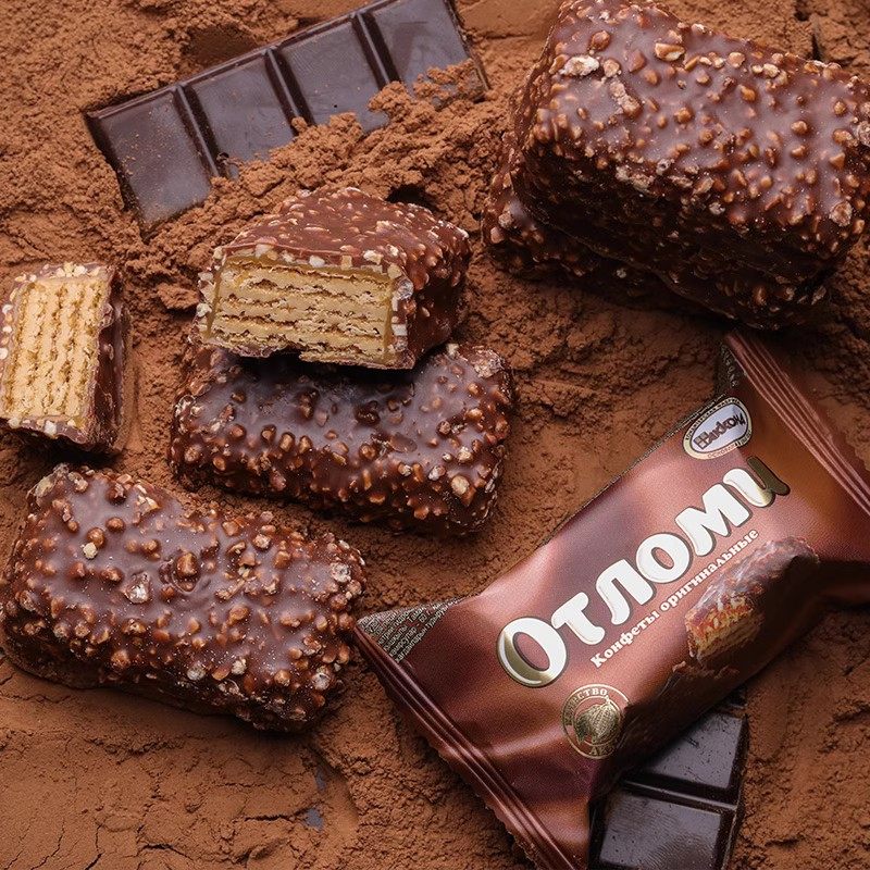 俄罗斯巧克力拉丝饼干奥特威化能量棒进口阿孔特牌夹心糖果零食品,淘宝优惠券,粉丝福利购,淘宝优惠卷