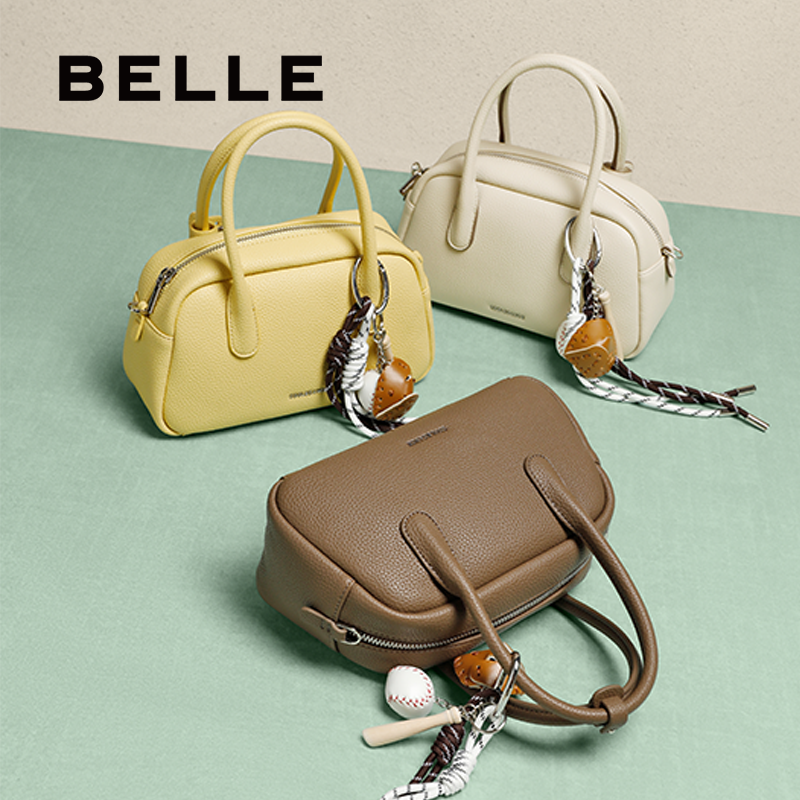 百丽包包女新款单肩斜挎大容量手提保龄球波士顿包法棍包BL832BX5,淘宝优惠券,粉丝福利购,淘宝优惠卷