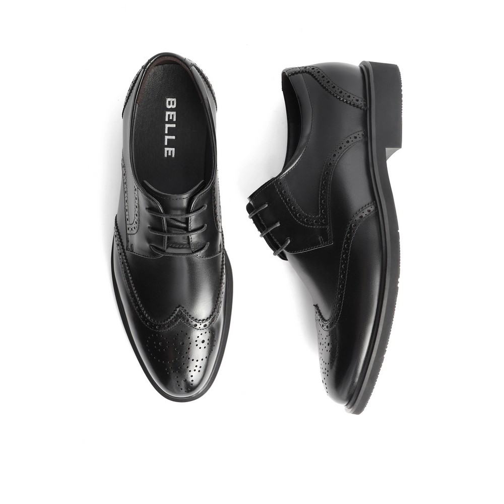 百丽英伦风潮流皮鞋男牛皮革婚鞋雕花布洛克商务正装皮鞋A0588CM1,淘宝优惠券,粉丝福利购,淘宝优惠卷