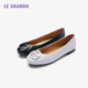 Laersdam shallow sheepskin comfortable flat shoes for women