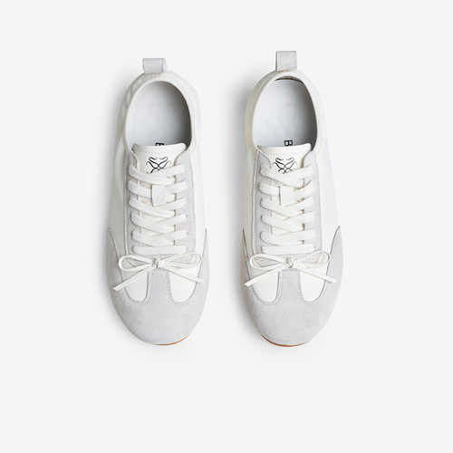 百思图2025秋季新款德训鞋时尚简约户外运动女休闲鞋D3225CM5 - 图0