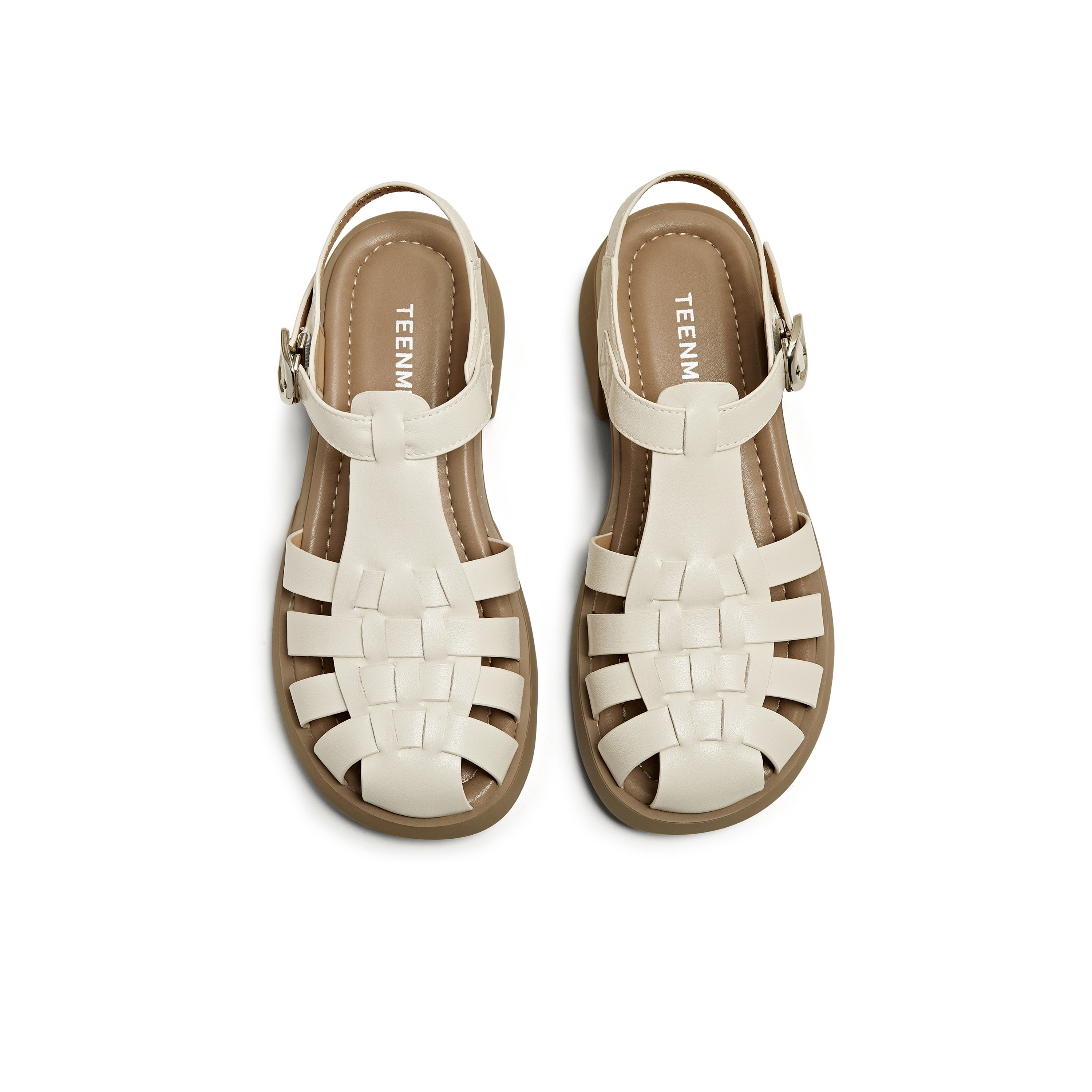 天美意2025新款时尚休闲猪笼镂空透气包头女罗马凉鞋KL008BL5,淘宝优惠券,粉丝福利购,淘宝优惠卷