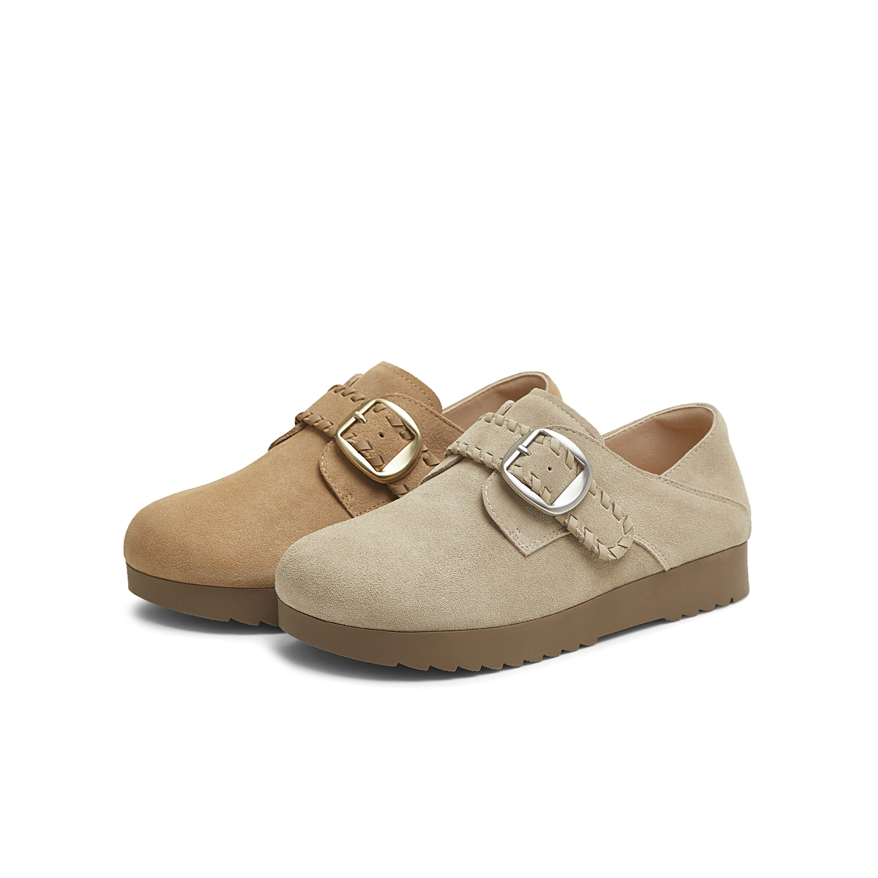 天美意2025秋新款商场同款纯色百搭复古半拖女勃肯鞋BJ553CM5,淘宝优惠券,粉丝福利购,淘宝优惠卷