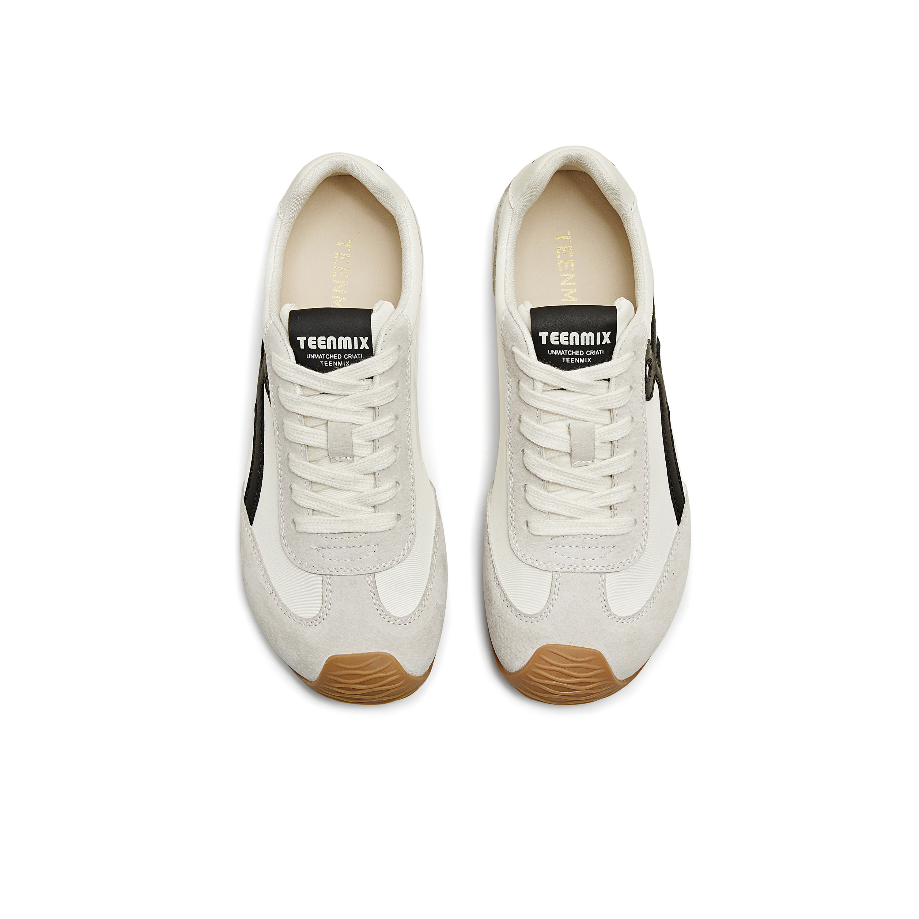 天美意2025秋新款休闲百搭复古平底潮流德训鞋女阿甘鞋KG096BM5,淘宝优惠券,粉丝福利购,淘宝优惠卷