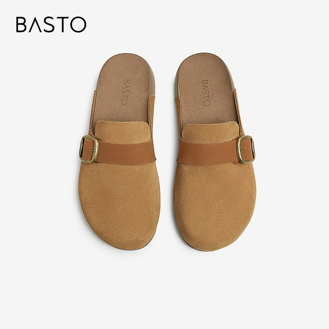 Best 2025 summer new style shopping malls with simple casual casual brenkin shoes flat heel women's singles A9757BH5