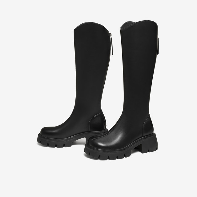 Him her 2025 winter shopping mall same style versatile fashion simple female knight boots new CAF01DG5