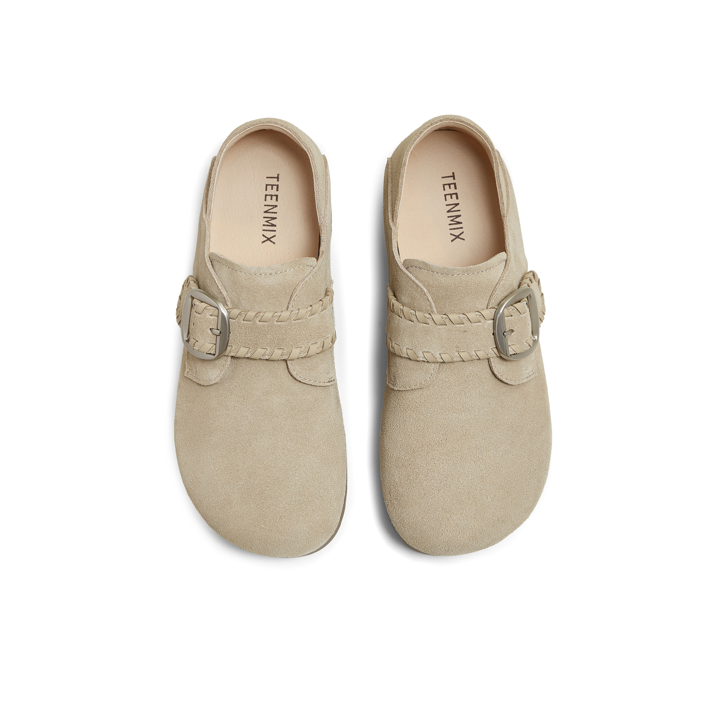 天美意2025秋新款商场同款纯色百搭复古半拖女勃肯鞋BJ553CM5,淘宝优惠券,粉丝福利购,淘宝优惠卷