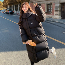 Pregnancy Woman Dress Down Jacket woman 2023 new Chauma Fashion Even cap medium length 90 white duck suede thickened warm jacket