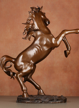 大号落地摆件铜马工艺品
